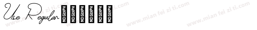 Use Regular字体转换